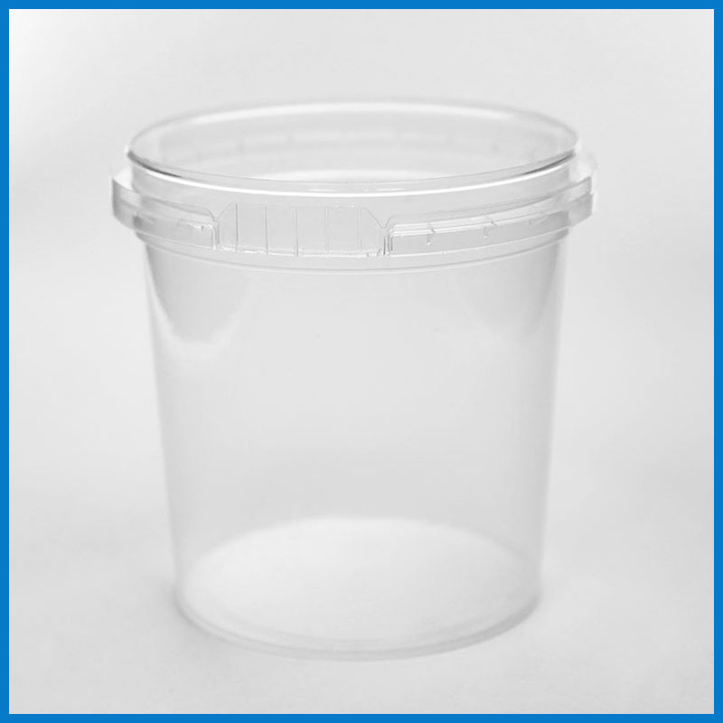 AAB155M001 155 Clear Tamper Evident Tub and Lid