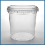 AAB155M001 155 ML CLEAR TAMPER EVIDENT TUB and LID