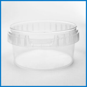 AAB210M001 210 ml Clear Tamper Evident Tub and Lid