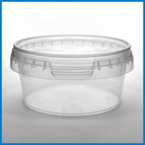 AAB210M001 210ML CLEAR TAMPER EVIDENT TUB AND LID