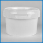 AAB280M001 280 ML white tamper evident tub and lid