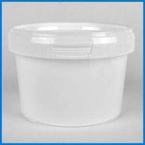 AAB550M001 550ml white tamper evident tub and lid