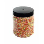 1350 ML CLEAR SQUARE ROUND JAR - 110MM NECK