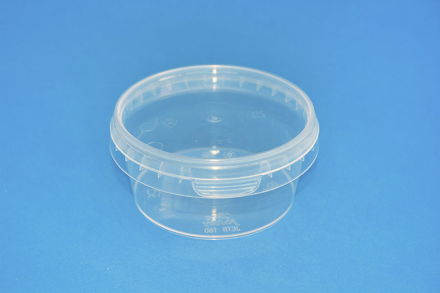 180 ML CLEAR TAMPER EVIDENT TUB and LID