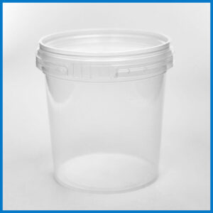 AAB155M001 155 Clear Tamper Evident Tub and Lid