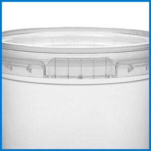 AAB155M001 155 ML CLEAR TAMPER EVIDENT TUB and LID