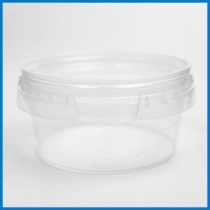 AAB180M002 180 ml Clear Tamper Evident Tub and Lid
