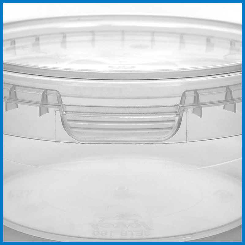 AAB210M001 210ML CLEAR TAMPER EVIDENT TUB AND LID