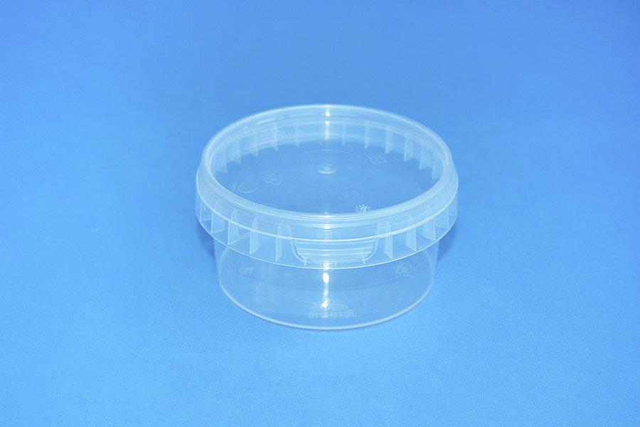 210 ML CLEAR TAMPER EVIDENT TUB and LID