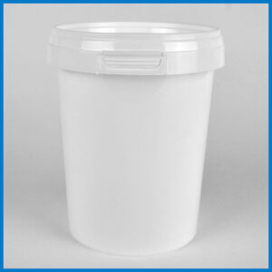 AAB520M001 520 ml white tamper evident tub and lid