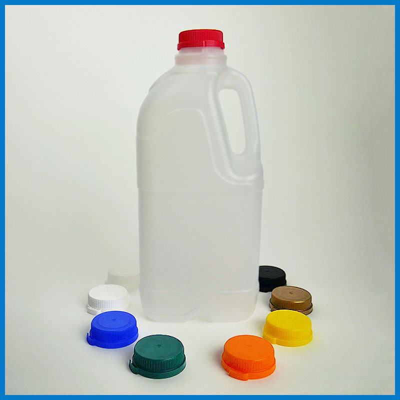 UB02-0L001 2 Litre HDPE Milk Bottle with caps