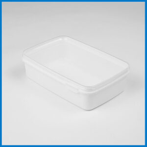 800 ML WHITE RECTANGULAR TUB