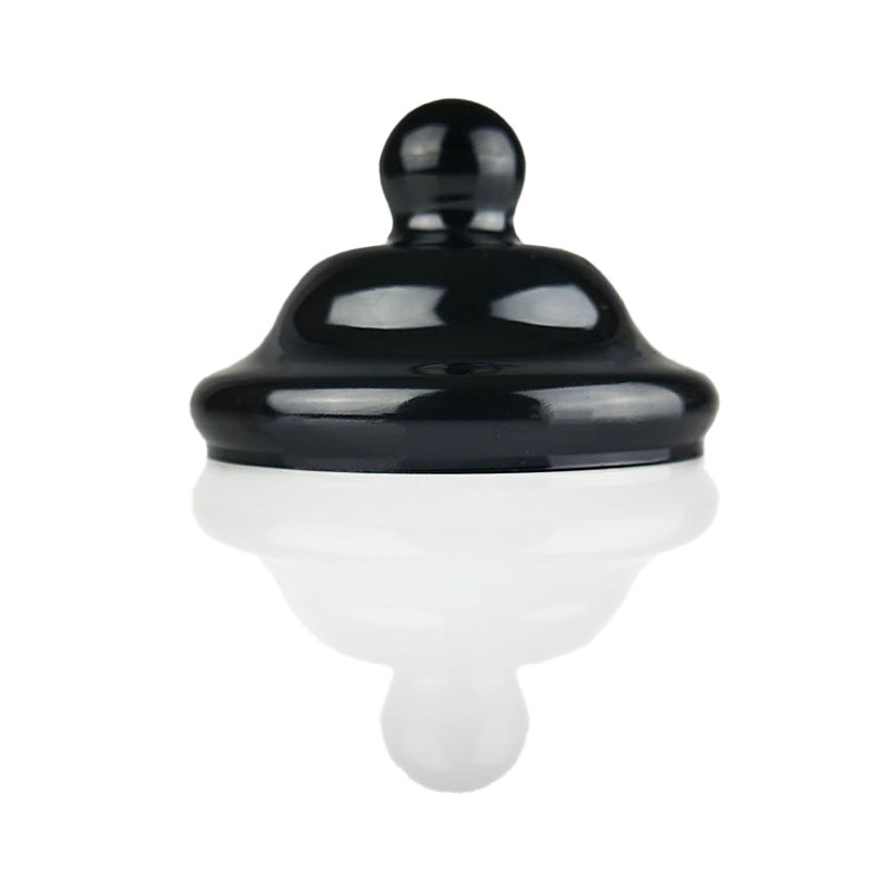 GL07M017 70mm Black Victorian Cap for PET Sweet Jars