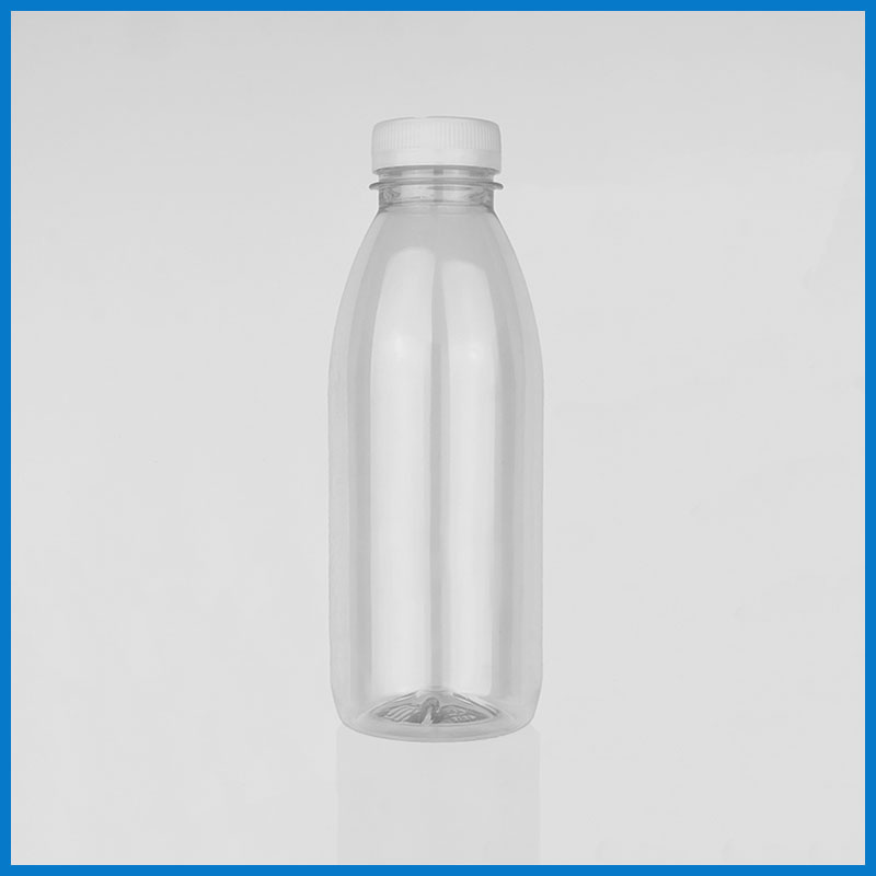 IRB500M008 500ml Classic Round Clear PET Bottle 1