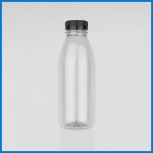 IRB500M008 500ml Classic Round Clear PET Bottle 1