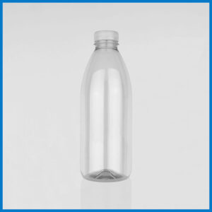 IRB1000M008 1000ml Classic Round Clear PET Bottle 1