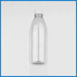 IRB1000M008 1000ml Classic Round Clear PET Bottle 1