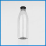 IRB1000M008 1000ml Classic Round Clear PET Bottle 1