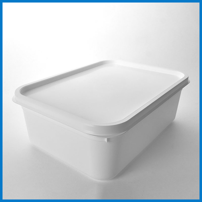 RB02-0L004 2 Litre Rectangular White Tub