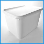 RB04-0L006 4 Litre Rectangular white Tub