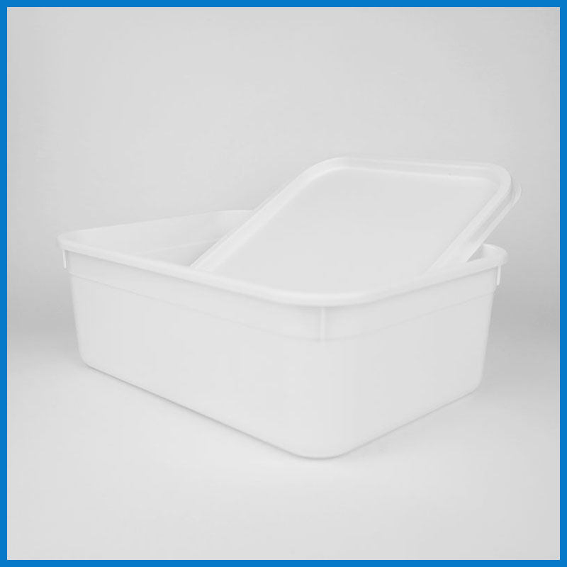 RB02-0L004 2 Litre Rectangular White Tub