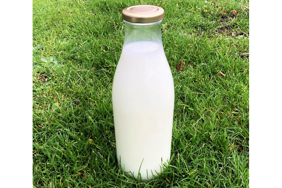 1000ml Glass Milk Bottles with RTO cap x 15