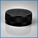 IL38TE72 Caps for 250 ML CLEAR ROUND PET BOTTLE BLACK