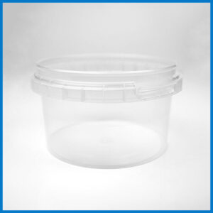 AAB240M001 240ml Clear Tamper Evident tub and lid border