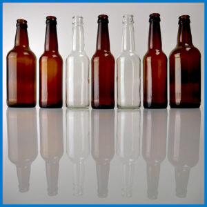 glass beer bottles group