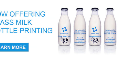glass milk bottle printing