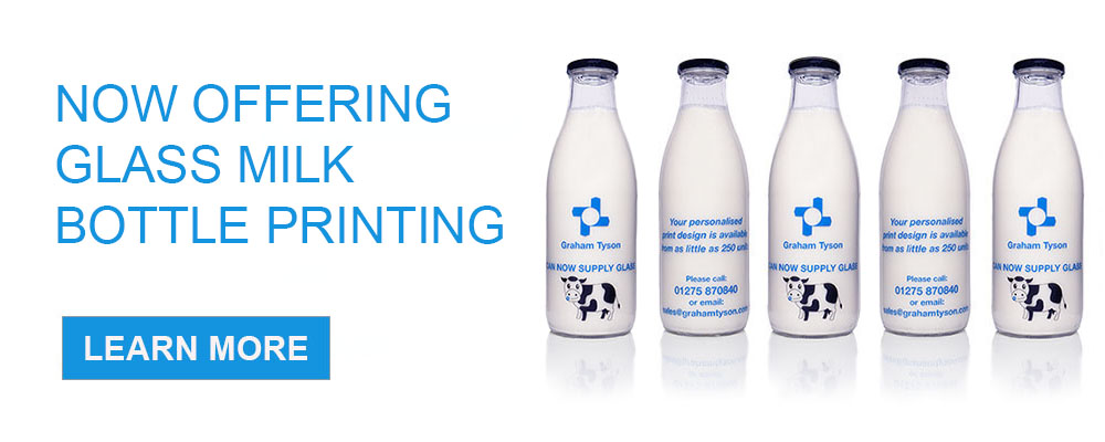 glass milk bottle printing