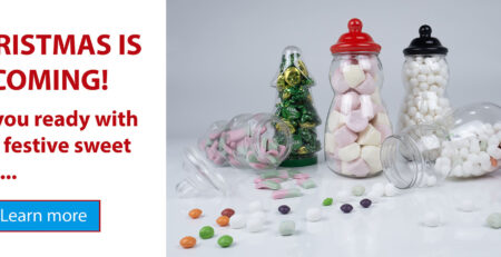 Christmas PET sweet jars
